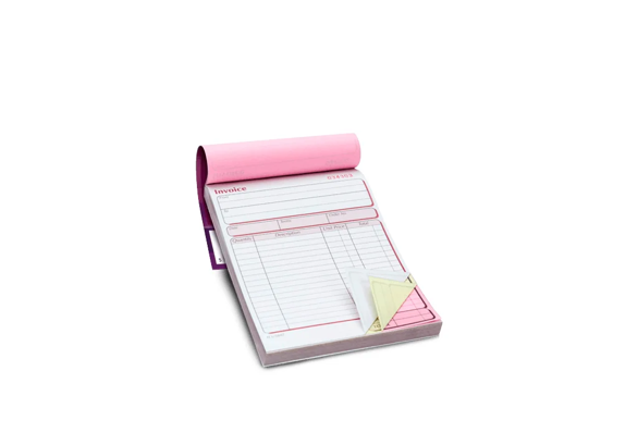 Blocos de faturas e recibos