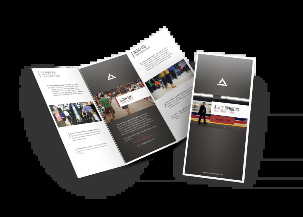 Brochuras e desdobráveis